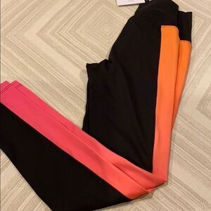 Beach Riot Sport Black w/ Pink/Orange Side Stripes